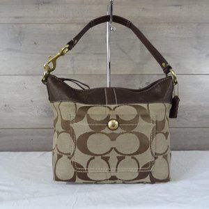 Coach 11957 Legacy Brown Signature Handbag Purse